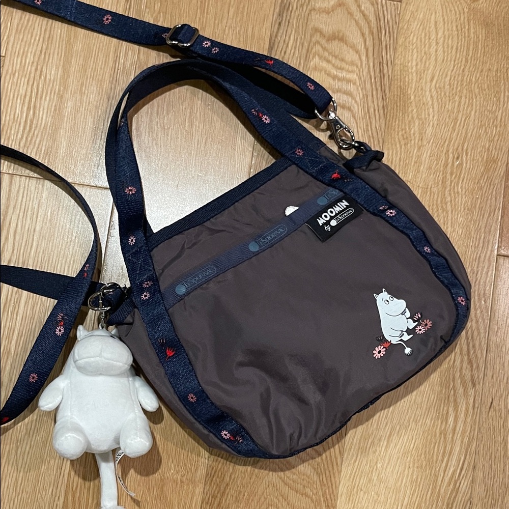 Moomin LeSportsac Shoulder Bag with Plush Charm